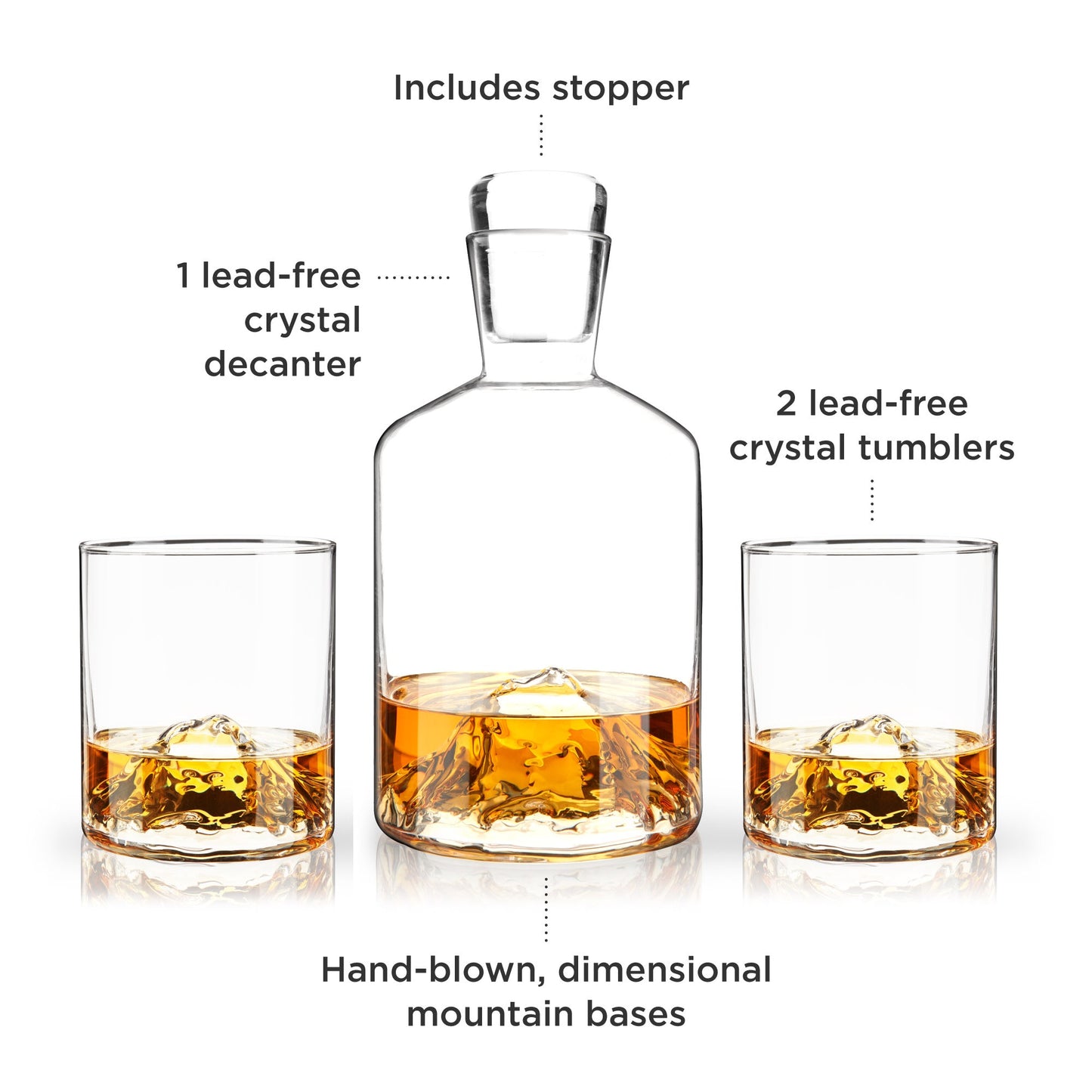 Crystal Decanter/Tumbler Set