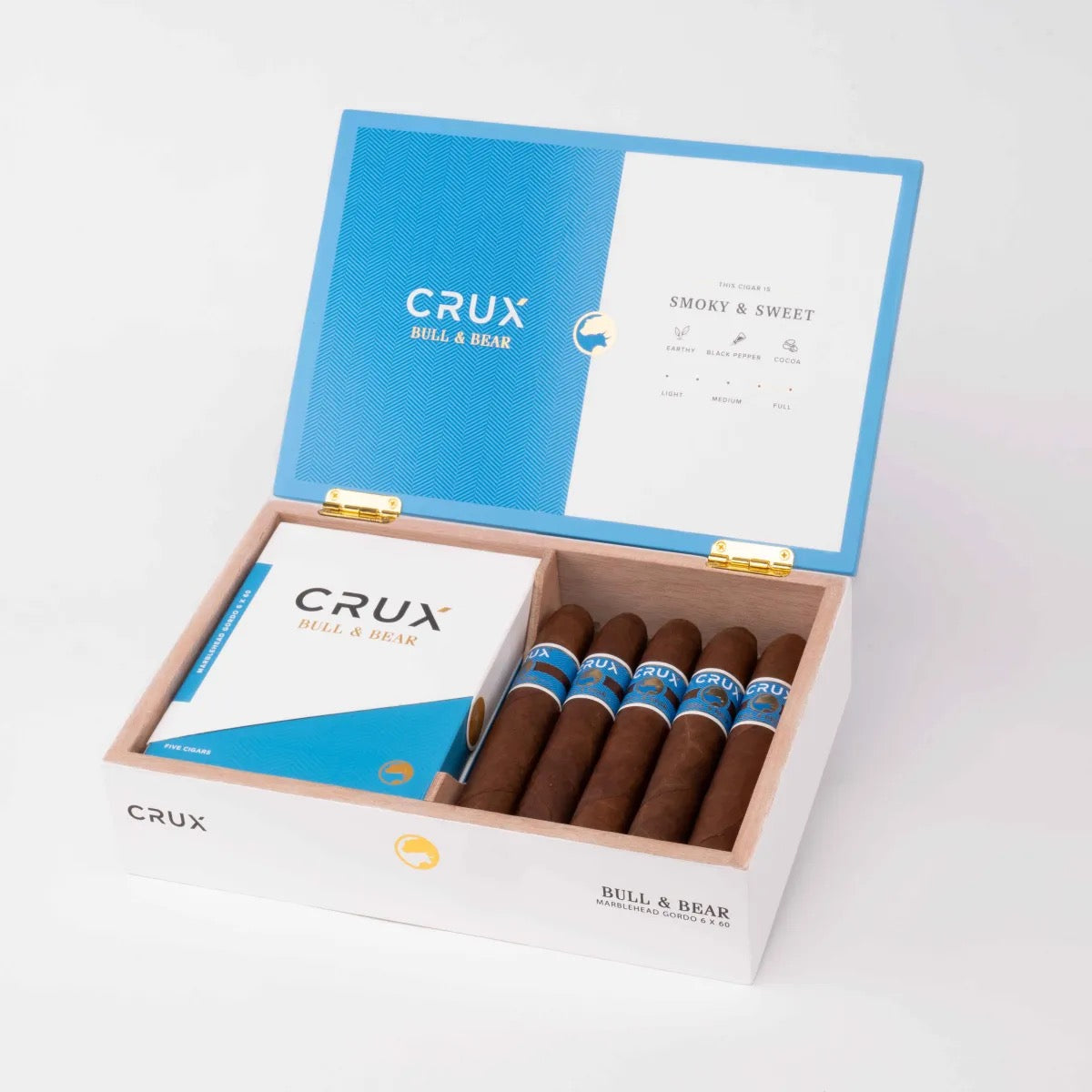 Crux Cigars Bull & Bear Marblehead Gordo Box