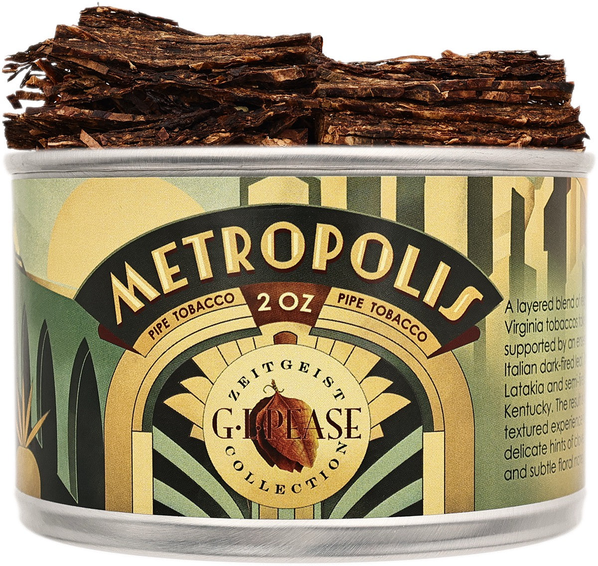G.L. Pease's Metropolis Flake 2oz tin