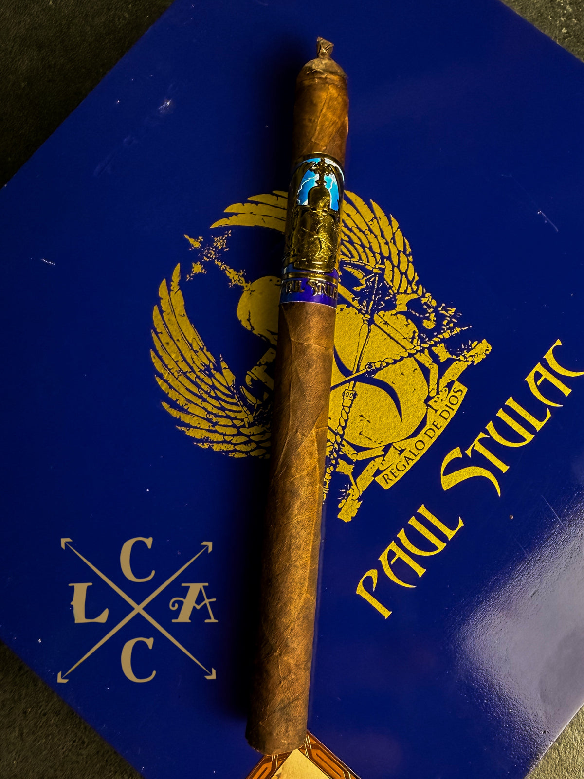 Paul Stulac Cigars Blue Lightning Sky Lancero